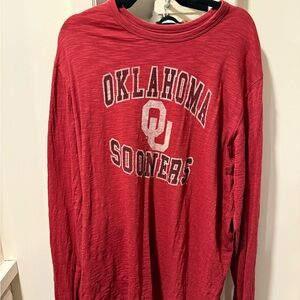 Red Oklahoma Sooners Long Sleeve Shirt